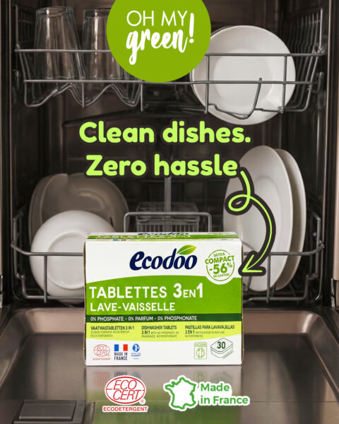 Instagram post: Sparkling clean dishes without the hassle! ✨🍽️🤍