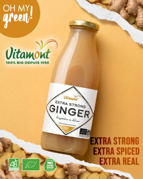 Instagram post: Vitamont Ginger: Extra Strong, Extra Real, Extra Spice-tacular!