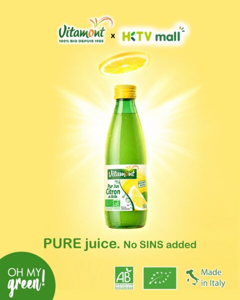 Instagram post: Heavenly flavor, 100% PURE organic lemon juice! 🍋 Amen!🙏